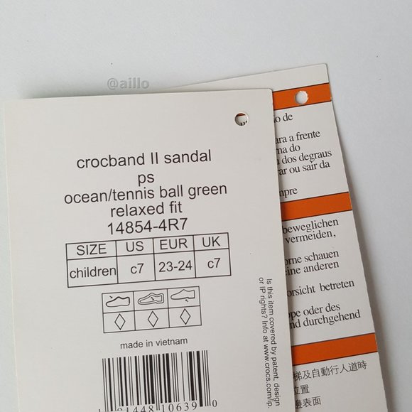 crocs Kids' Crocband II Sandal - Picture 8 of 13